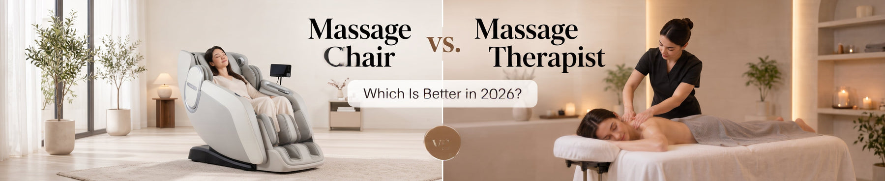 Massage chair vs massage therapist comparison in 2026