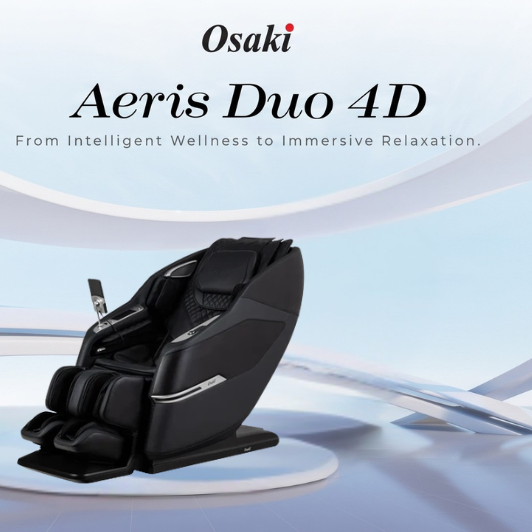 Osaki Aeris 4D Duo Review: Dual 4D Rollers, Waist Cooling & 360° Footrest